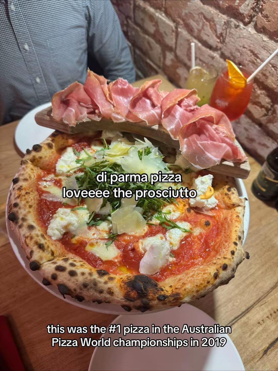 Pizza with burrata