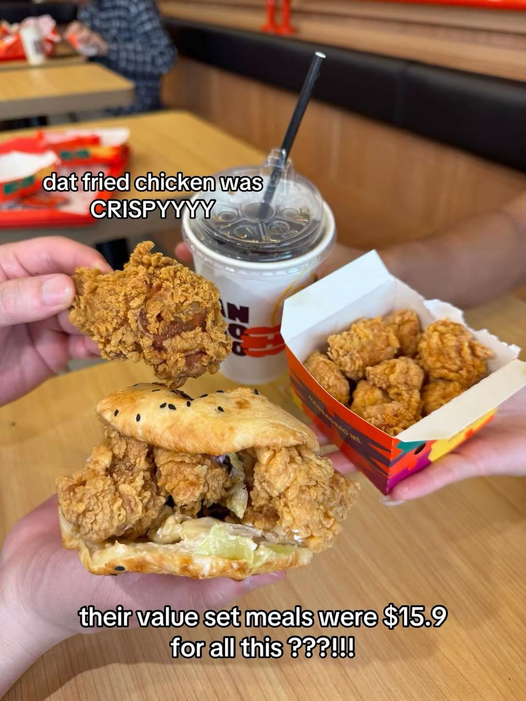 Burgers and chicken