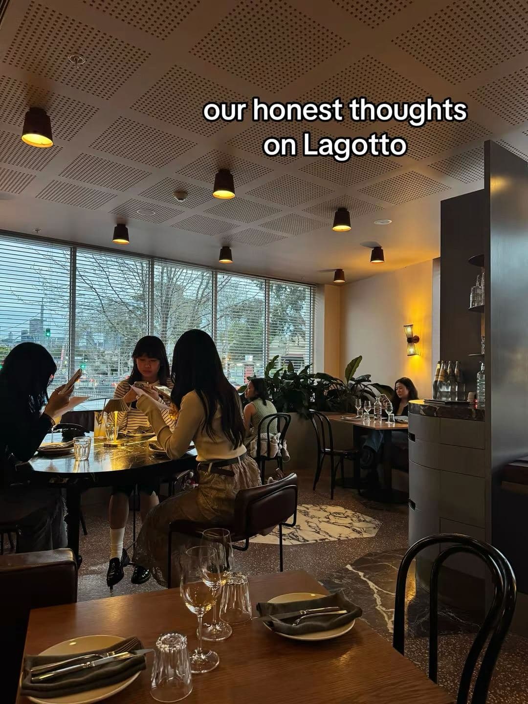 The dining room