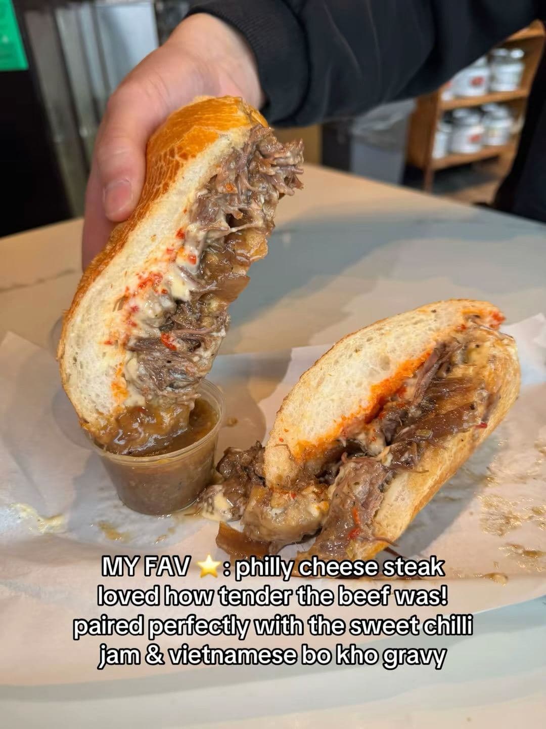 The philly cheesesteak